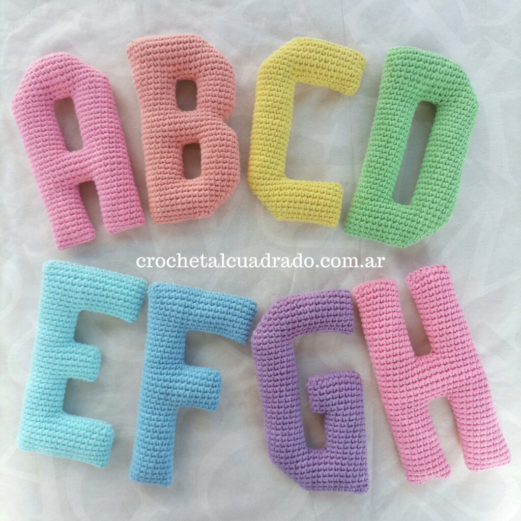 letras amigurumi