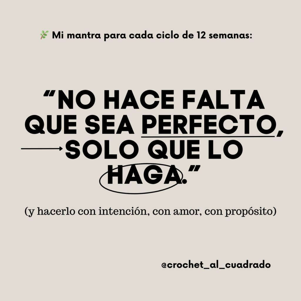 mantra para en año de 12 semanas