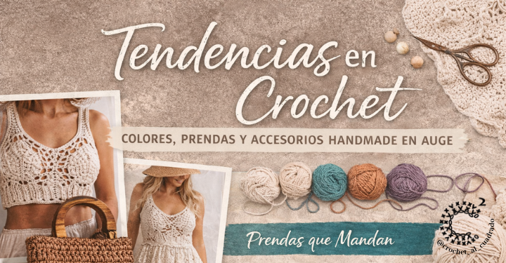 Tendencias en crochet: colores, prendas y accesorios que marcan el estilo handmade actual